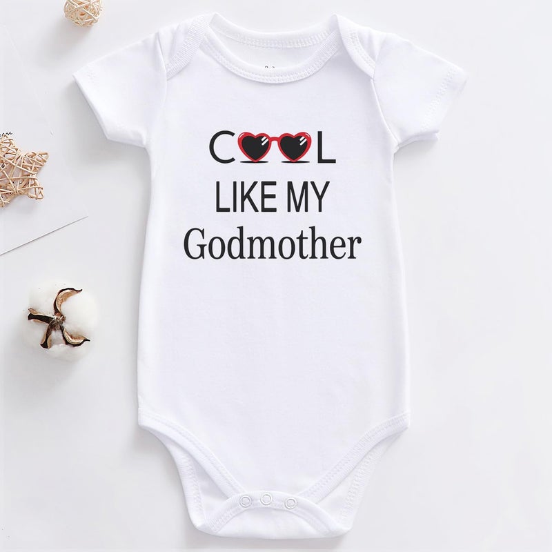 KEDFQV Cool like my Godmother baby clothes godson goddaughter present from godparent infant baptism outfit - Image 2